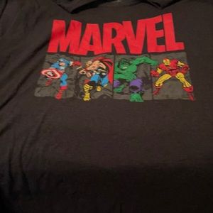 Gray long sleeve marvel shirt